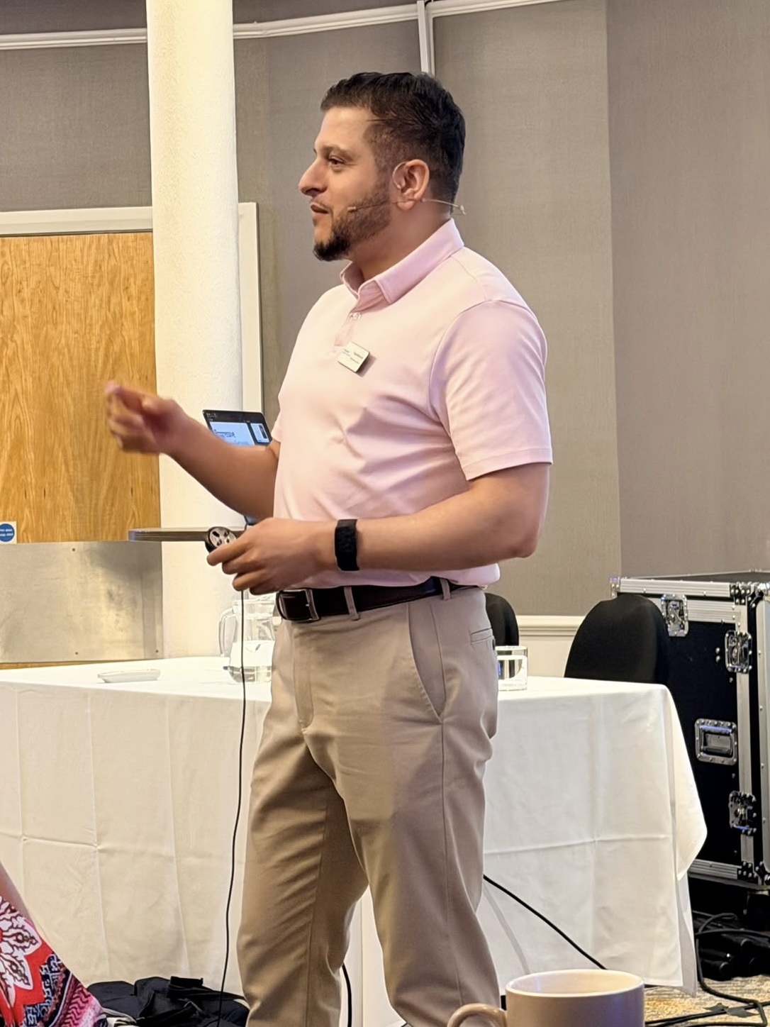 Faisal running a workshop for business owners